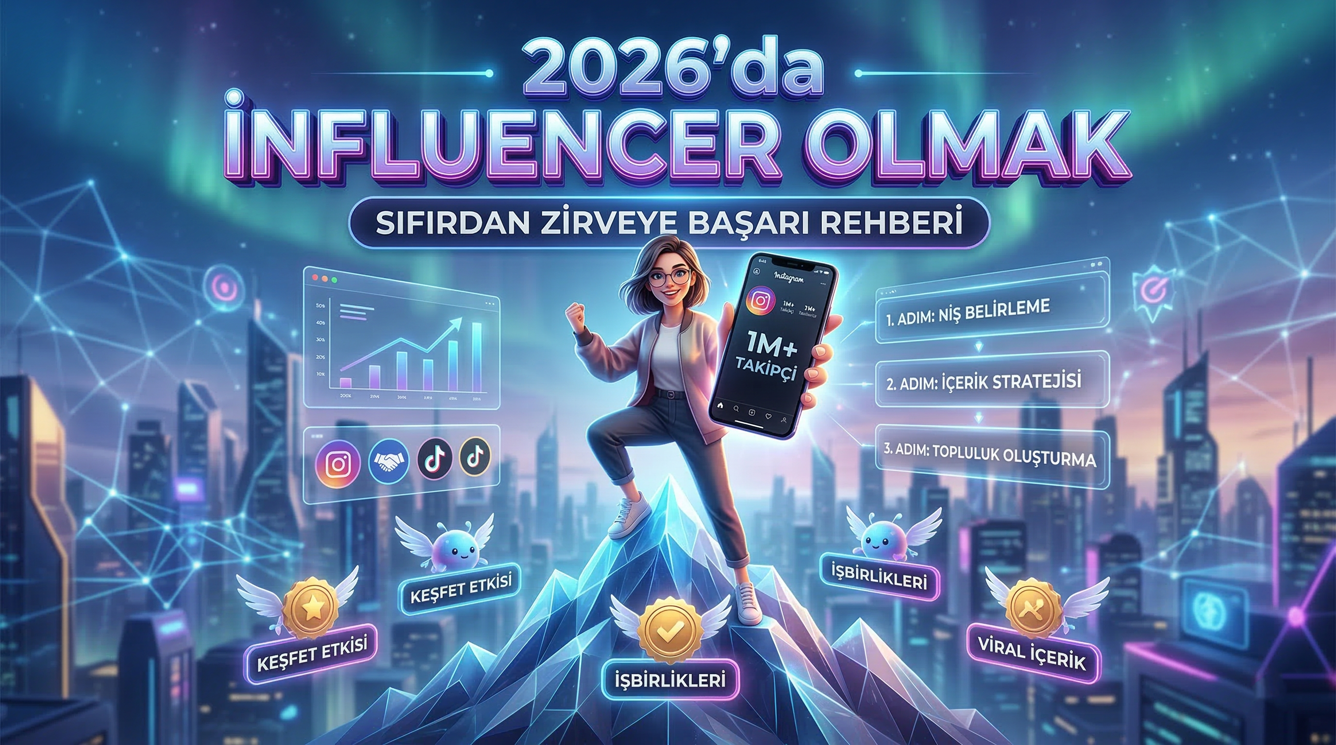 2026'da Influencer Nasıl Olunur? Sıfırdan Zirveye Başarı Rehberi